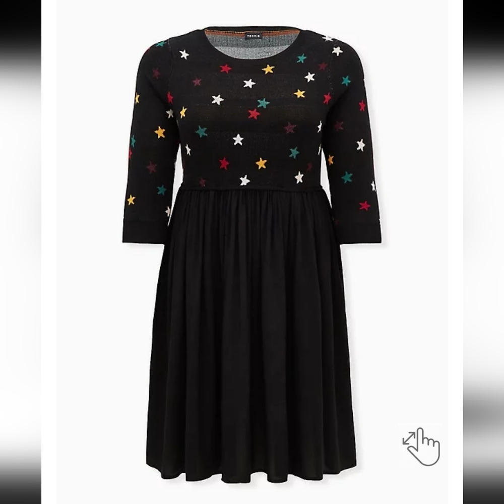 Torrid Size 2 Mini Challis to Knit Dress pockets